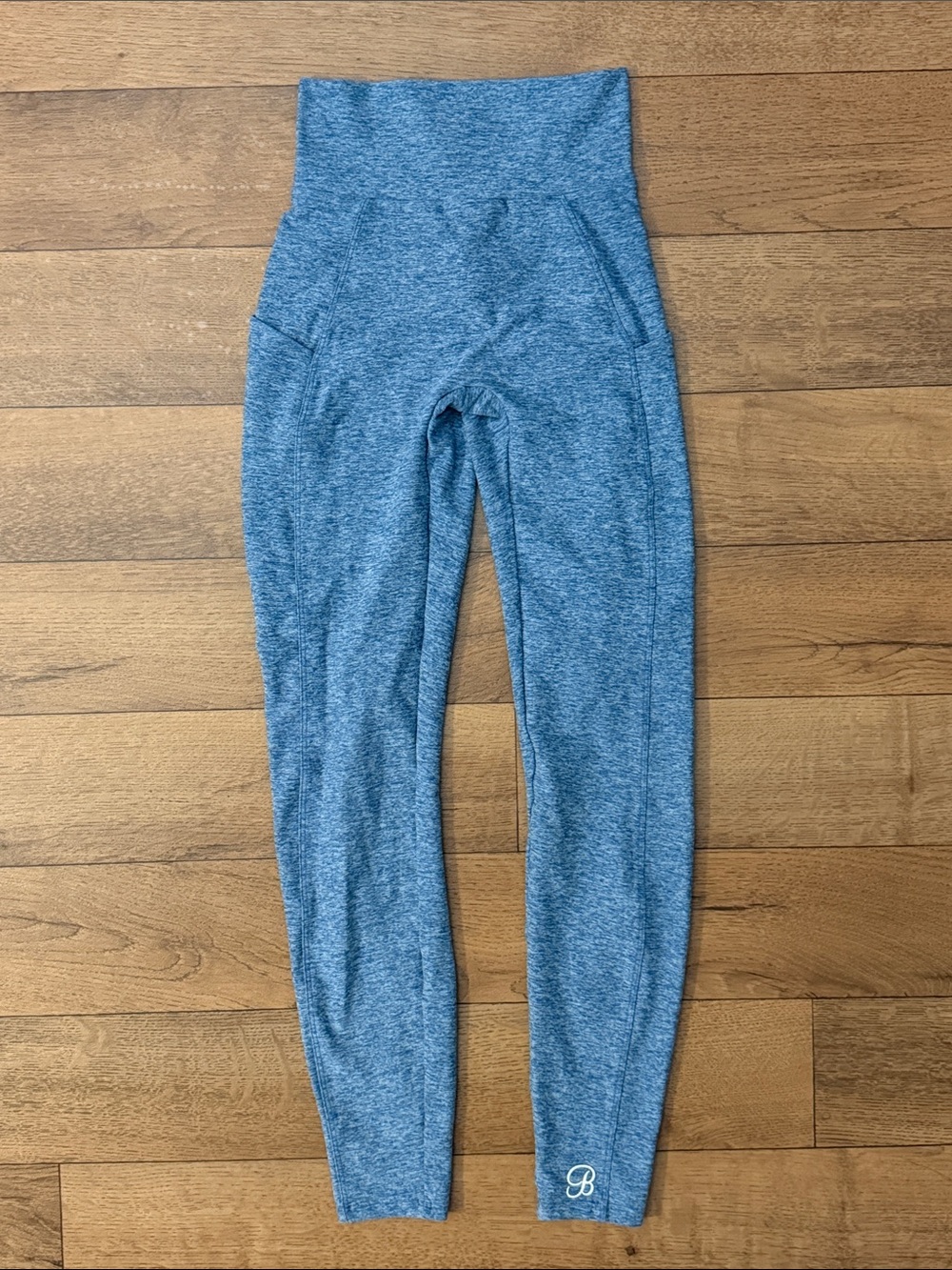Bombshell Sportswear NO SIZE Heather Blue Leggings Sexy Scrunch Butt Flattering